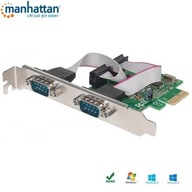 COM radič Manhattan PCIe 2x RS-232/COM ICC COM radič Manhattan PCIe 2x RS-232/COM ICC