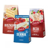 Delecta Cakes - rôzne druhy 380 g + 154 g + 260 g