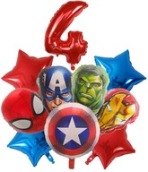 SET FÓLIOVÝ BALÓN AVENGERS SPIDERMAN HULK 10 ks SET FÓLIOVÝ BALÓN AVENGERS SPIDERMAN HULK 10 ks