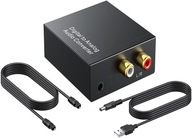 Optický L/R RCA 3,5mm DAC SPDIF prevodník Toslink Optický L/R RCA 3,5mm DAC SPDIF prevodník Toslink