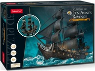 3D puzzle Pirátska loď Queen Anne's Revenge