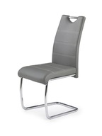 Stolička MASTER 112 Grey Grey Chrome Eco behúne Stolička MASTER 112 Grey Grey Chrome Eco behúne