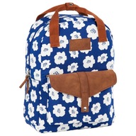 Školský batoh pre mládež 2v1 taška s kvetmi