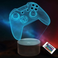 3D NOČNÁ LAMPA PRE XBOX/PS5 RGB PREHRÁVAČ + DIAĽK