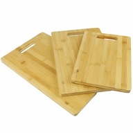 BAMBOO kuchynské dosky na krájanie SET 3 kusov BAMBOO kuchynské dosky na krájanie SET 3 kusov