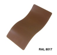 Prášková farba RAL 8017 Polyester hladká matná