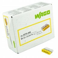 WAGO rýchlospojka 5x2,5 drôt 2273-205 100 ks WAGO rýchlospojka 5x2,5 drôt 2273-205 100 ks