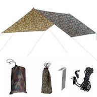 TARP plachta s ČIARSKAMI A ŠPIDMI 3x3 WOODLAND TARP plachta s ČIARSKAMI A ŠPIDMI 3x3 WOODLAND