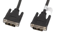 DVI kábel Lanberg DVI-D (18+1) M/M 3m čierny DVI kábel Lanberg DVI-D (18+1) M/M 3m čierny