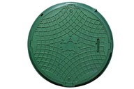 Poklop je krytý záhradným krytom PP 600 zelený, V=70mm