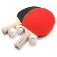 Set na stolný tenis Meteor, 2 rakety, 3 loptičky Set na stolný tenis Meteor, 2 rakety, 3 loptičky
