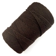 Bavlnená šnúra Macrame 5mm-100m skrútená hnedá Bavlnená šnúra Macrame 5mm-100m skrútená hnedá