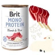 Brit Mono Protein Lamb Rice Jahňacia ryža 12x400g Brit Mono Protein Lamb Rice Jahňacia ryža 12x400g