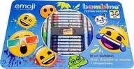 Bambino Emoji pastelky 18+18 ks + strúhadlo