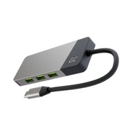HUB USB-C HDMI 4K DEX SD & MicroSD slot USB 3.1 dokovacia stanica Green Cell