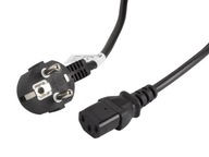 Lanberg CEE 7/7 -> IEC 320 C13 napájací kábel 3m VDE čierny
