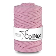 Colinea String sa prepletala pre makramu 100% bavlnu, 5 mm 100 m, ružová Colinea String sa prepletala pre makramu 100% bavlnu, 5 mm 100 m, ružová