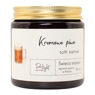 Voňavá sójová sviečka - Cream Beer - KARAMEL, TOFFI - DeLight Candles 120ml Voňavá sójová sviečka - Cream Beer - KARAMEL, TOFFI - DeLight Candles 120ml