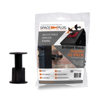 SPACE-PLUG dištančné podložky 30-50mm 25x ČIERNY vrták