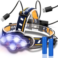 HLAVOVÁ LAMPA 8 LED CREE COB HLAVOVÁ LAMPA VÝKONNÁ, VODEODOLNÁ, NABÍJATEĽNÁ USB HLAVOVÁ LAMPA 8 LED CREE COB HLAVOVÁ LAMPA VÝKONNÁ, VODEODOLNÁ, NABÍJATEĽNÁ USB