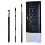 Jessup T326 Súprava 3 čierno/strieborných štetcov Jessup T326 Súprava 3 čierno/strieborných štetcov