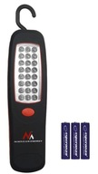 LED svietidlo na baterku s magnetom, dielenský hák, silná ručná batéria, prstové batérie