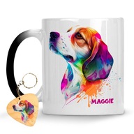 Kúzelný hrnček BEAGLE DOG DARČEK KĽÚČENKA ZDARMA
