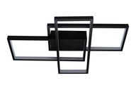 LED luster 72W čierny do izby pre teenagerov LED luster 72W čierny do izby pre teenagerov