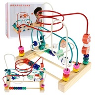 Drevené vzdelávacie prepletené puzzle Montessori triedič ZOO bludisko Drevené vzdelávacie prepletené puzzle Montessori triedič ZOO bludisko