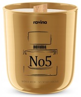 Sójová sviečka s vôňou NO.5, drevený knôt Sójová sviečka s vôňou NO.5, drevený knôt