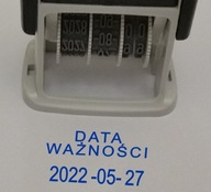 DÁTUM EXPIRÁCIE - dátumovka s textom - vrecko