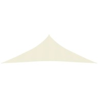 vidaXL Shade Sail 160 g/m² Krémová 3,5x3,5x4,9 m HDPE