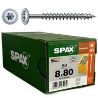 Spax stavebná skrutka do dreva 8x80 (50) Spax stavebná skrutka do dreva 8x80 (50)