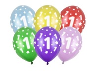 Balónik s potlačou mix farieb Narodeniny pre hélium 1
