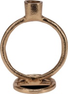 Jediný zlatý kovový svietnik, 15 cm Jediný zlatý kovový svietnik, 15 cm