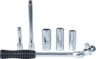Račňa a objímky na sviečky 3/8 palca 16 18 21 mm Račňa a objímky na sviečky 3/8 palca 16 18 21 mm