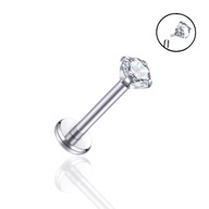 PIERCING Helix Titanium Labret so zirkónom 1,2/6/4 PIERCING Helix Titanium Labret so zirkónom 1,2/6/4