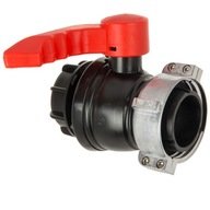 IBC guľový ventil GW S75x6 s výstupom GZ S60x6 HD-PE MAUZER ROTHZ SHULTZ IBC guľový ventil GW S75x6 s výstupom GZ S60x6 HD-PE MAUZER ROTHZ SHULTZ
