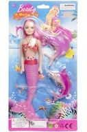 Bábika morská panna a morské zvieratká 29 cm