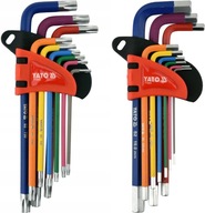 IMBUSOVÉ KĽÚČE 1,5-10MM 9KS. + TORX T10-T50 9KS. SET YATO