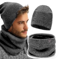Pánsky SET, ČIAPKA + SUKŇA, teplé zimné FARBY