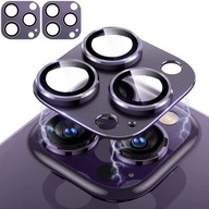 2x ALU sklo na fotoaparát pre iPhone 14 Pro/Max, fialové 2x ALU sklo na fotoaparát pre iPhone 14 Pro/Max, fialové