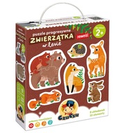 Czuczu Progresívne puzzle Zvieratá v lese Czuczu Progresívne puzzle Zvieratá v lese