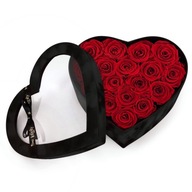 FlowerBox srdce z večných červených ruží Deň žien FlowerBox srdce z večných červených ruží Deň žien