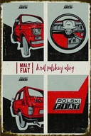 Ozdobná plaketa Malý Fiat 126p FSM Ozdobná plaketa Malý Fiat 126p FSM