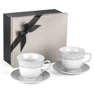 2ks ŠÁLKY NA KÁVU A ČAJ ELEGANTNÁ BOX 2ks ŠÁLKY NA KÁVU A ČAJ ELEGANTNÁ BOX