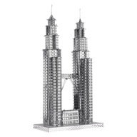 Piececool kovové puzzle 3D model Petronas Towers