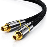 OPTICKÝ KÁBEL AUDIO OPTICKÝ KÁBEL TOSLINK SPDIF T-T 2m OPTICKÝ KÁBEL AUDIO OPTICKÝ KÁBEL TOSLINK SPDIF T-T 2m