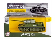 Tank T - 34 - 85 Rudy 102 zberateľský model 1:43 Daffi Tank T - 34 - 85 Rudy 102 zberateľský model 1:43 Daffi