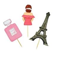 Cukrové figúrky Girl Paris Parfume Toppers Cukrové figúrky Girl Paris Parfume Toppers